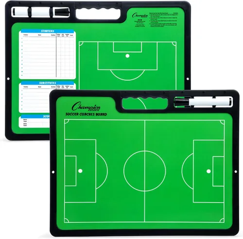 Vista 8 de Champion Sports Pizarra grande y extra grande de borrado en seco para entrenamiento - Pizarras blancas para estrategizar, técnicas, jugadas