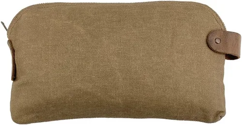 Vista 4 de Hide & Drink, Gran bolsa multiusos Dopp Kit Utilidad, lona encerada, hecha a mano, fatiga