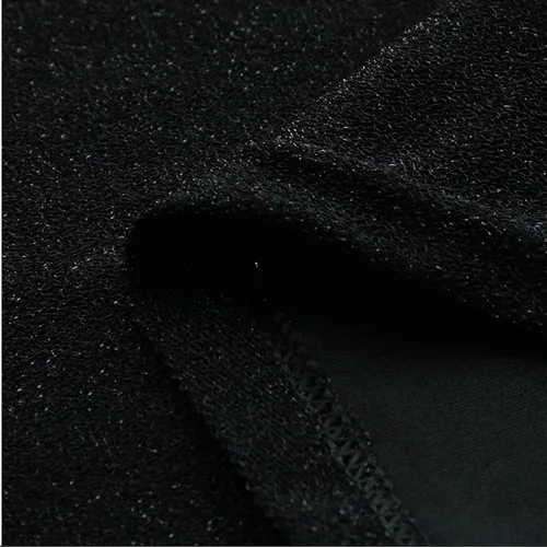 Vista 7 de MEOILCE Vestido sexy para invitadas de boda para mujer manga larga cuello en V entallado para cadera cóctel fiesta vestido midi