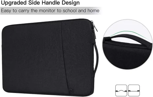 Vista 5 de Funda de monitor portátil de 15.6 pulgadas, funda protectora de transporte compatible con KYY MNN InnoView para la mayoría de monitores de 16.1/15.6