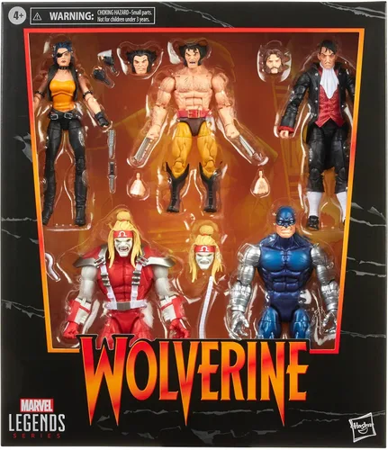 Vista 2 de Marvel Legends Series Wolverine - Paquete de 5 – Omega Red, Cyber, Callisto, Jason Wyngarde y 13 accesorios – Exclusivo de Amazon