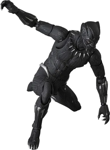 Vista 8 de Medicom MAFEX Mafekkusu No.091 - Figura de acción pintada de Pantera Negra (aprox. 6.299 in)