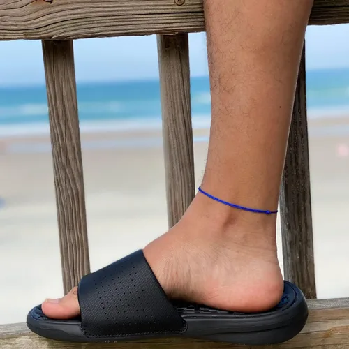 Vista 22 de Tobillera de cordón para hombres, mujeres, adolescentes y adultos, unisex, pulsera de tobillo para surfistas, playa, tobilleras, impermeables