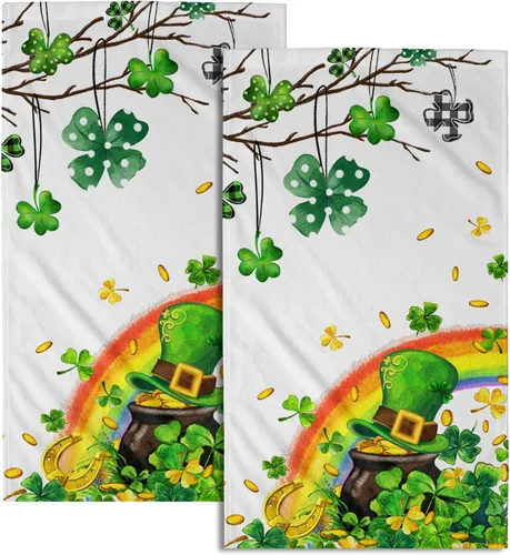 Vista 60 de Giwawa Juego de 2 toallas de mano vintage con diseño de oso y ciervo, diseño de alce y árbol, toalla de cara súper suave para baño, cocina, hombre