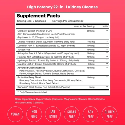 Vista 3 de NutraChamps Paquete de 2 cápsulas de limpieza hepática y cápsulas de limpieza renal