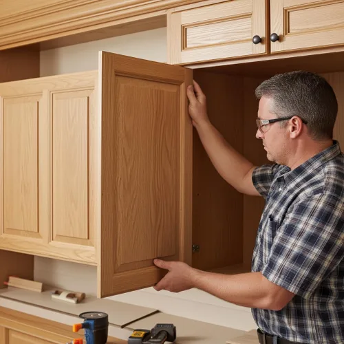 Vista 7 de Reemplazo de puerta de armario de cocina sin terminar Panel elevado Madera maciza Listo para pintar o teñir 11.5 pulgadas de ancho x 29