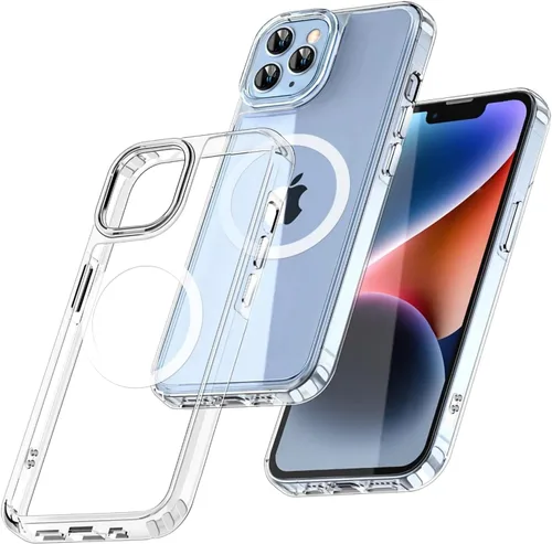 Vista 78 de Funda para iPhone 11, funda magnética con función atril [protección de grado militar] y [compatible con MagSafe], funda protectora delgada