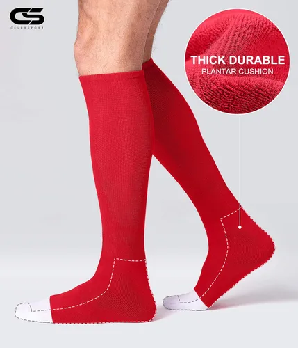 Vista 4 de CS CELERSPORT Paquete de 23 calcetines de béisbol y sóftbol para jóvenes y adultos, calcetines de tubo multideporte