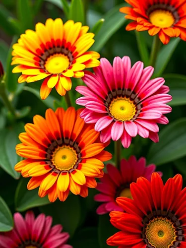 Vista 3 de Semillas Multicolor Gazania Seed Mix 100+ Semillas para cultivar flores del tesoro