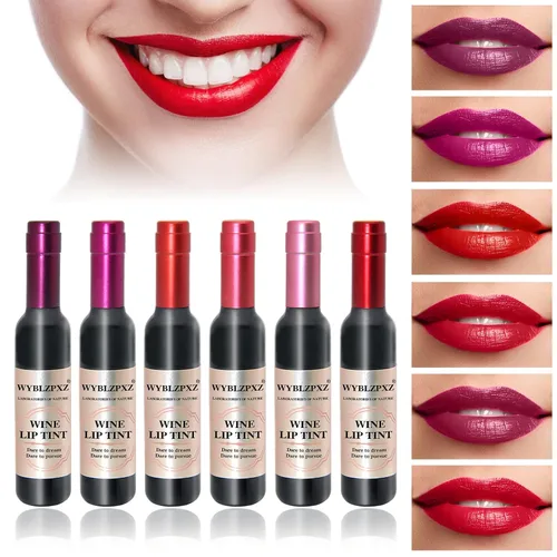 Vista 9 de Lápiz labial líquido de 12 colores, tinte de labios, mate de larga duración, impermeable, juego de brillo labial para crear maquillaje de labios