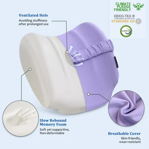 Vista 4 de KingPavonini Almohada de Rodilla Refrescante para Personas que Duermen de Lado con Dolor de Cadera, Almohada de Pierna de Espuma Viscoelástica