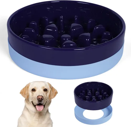 Vista 9 de Sted Cuencos de cerámica para perros con base de silicona Negro