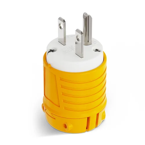 Vista 10 de RVGUARD extremos de cable de extensión macho y hembra, juego de enchufe y conector de repuesto de hoja recta de 15 A 125 V de servicio pesado, tipo