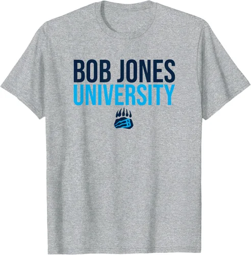 Vista 8 de Bob Jones University Camiseta apilada Bruins, Gris