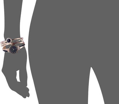 Vista 5 de Anne Klein - Juego de reloj y pulsera de mujer con detalles de cristal de primera calidad