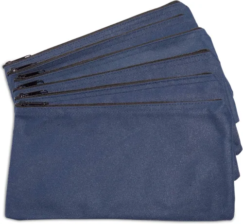 Vista 10 de DALIX Bolsas de dinero con cremallera para depósito bancario, 6 unidades, color negro