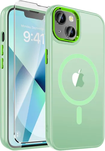 Vista 31 de WRJ Funda magnética mate para iPhone Air de 6.5 pulgadas, [compatible con Magsafe] [protección contra caídas de grado militar], delgada Negro