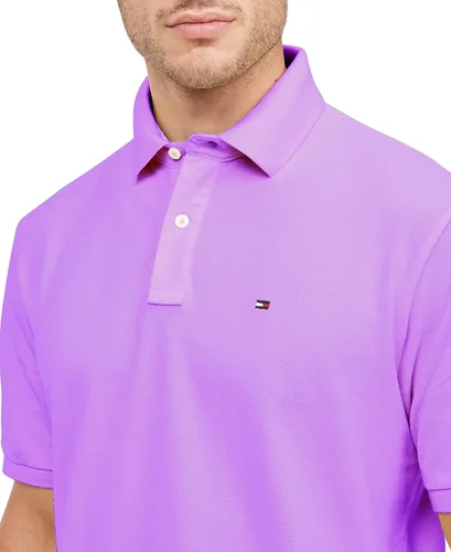 Vista 85 de Tommy Hilfiger Polo de piqué de algodón de manga corta para hombre en ajuste regular
