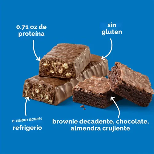 Vista 4 de Think! Barra alta en proteínas, Brownie Crunch, 12