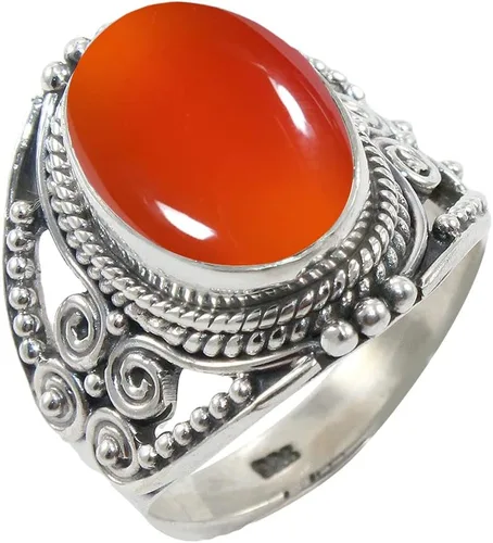 Vista 29 de Anillo de Plata Esterlina 925 para Mujeres con Piedra Preciosa Natural, Anillo de Compromiso de Plata Esterlina, Piedra Natal de Junio con Engaste