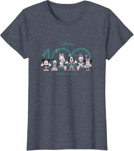 Vista 15 de Disney 100 Years of Wonder Mickey & Pals Muted Cute D100 Camiseta, Negro
