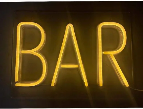 Vista 19 de Letrero de luz de neón LED con luces nocturnas funciona con USB, letrero decorativo de marquesina para bar, pub, tienda, club, garaje, hogar Ahoha