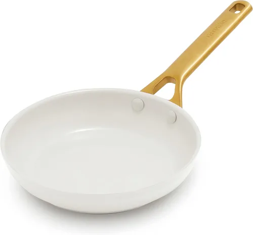 Vista 14 de GreenPan Sartén antiadherente Reserve Pro de 8 pulgadas, cerámica certificada NSF, sartén anodizada dura sin PFAS, asas de acero inoxidable, apta