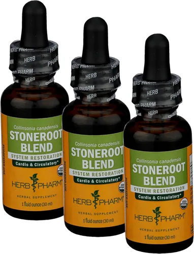 Vista 8 de Herb Pharm Certificado orgánico Stoneroot Blend extracto líquido para apoyo cardiovascular y circulatorio, 1 onza