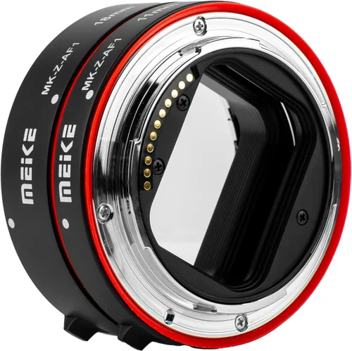 Vista 3 de Meike MK-Z-AF1 Anillo adaptador de tubo de extensión macro de enfoque automático de metal (0.433 in+0.709 in) compatible con Nikon Z5 Z6 Z7 Z6II