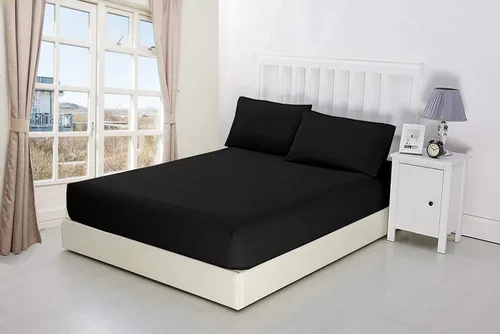 Vista 20 de Sábana bajera ajustable individual de 600 hilos suave de tejido satén de 100% algodón, color blanco, sábanas refrescantes de bolsillo profundo, se