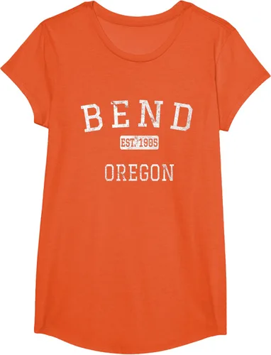 Vista 38 de Bend Oregon OR Camiseta vintage, Negro