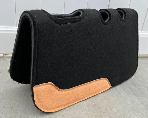 Vista 2 de Cojín ortopédico negro de la silla de montar del caballo, manta de la silla, Carona para Caballo