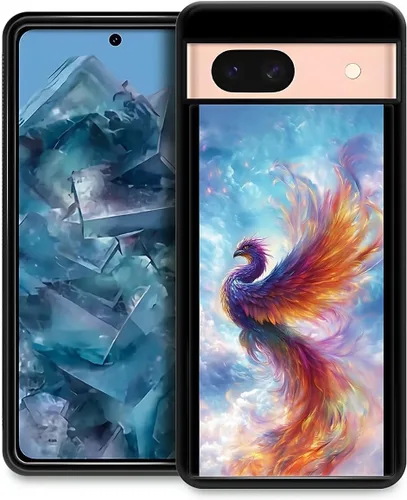 Vista 92 de Compatible con Google Pixel 4A 5G Mobile Case Creative Acrylic Back Panel Silicona Edge Case Slim Protección Especialmente para Google Pixel 4A 5G