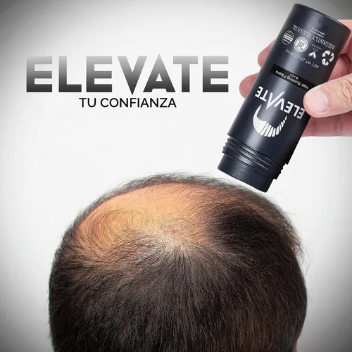 Vista 5 de ELEVATE Fibras capilares para adelgazar el cabello, tamaño grande, botella de 1.41 onzas, fibras de queratina 100% naturales indetectables