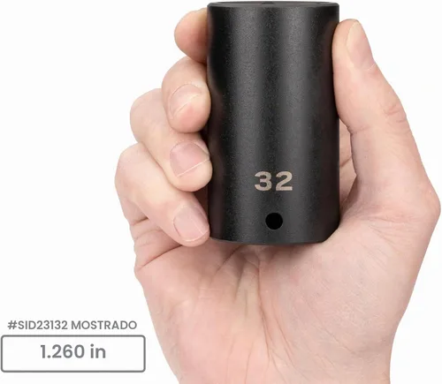 Vista 2 de TEKTON Juego de dados de impacto de tuerca de eje de transmisión de 1/2 pulgada, 7 piezas SID92003