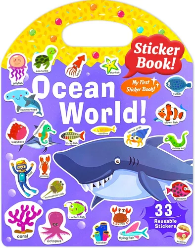 Vista 7 de Benresive Reusable Sticker Book, Travel Stickers for Kids, Boys Girls Gift