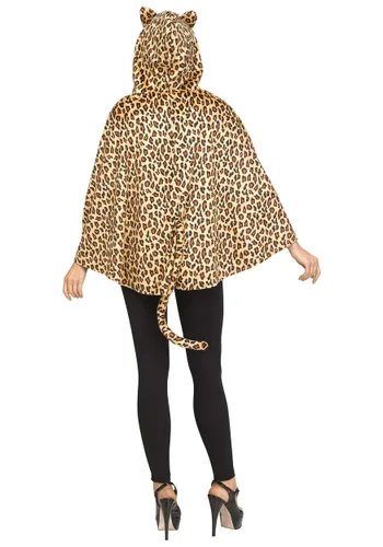 Vista 2 de Poncho de Leopardo para Mujer Multicolor