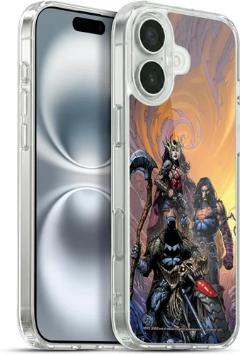 Vista 36 de Head Case Designs Funda de gel con licencia oficial de la Liga de la Justicia DC Comics #10 Darkseid War Comic Book Cover