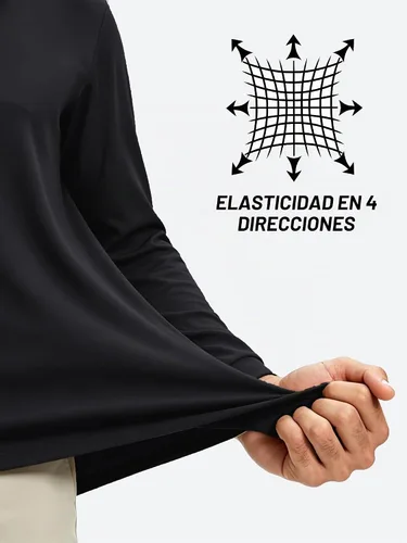 Vista 3 de TACVASEN - Camisas polo de manga larga para hombre de secado rápido, tácticas, para golf, con cuello, ligeras, transpirables, que absorben