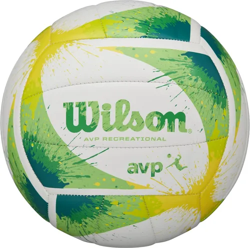 Vista 12 de Wilson - Balón de voleibol para actividades recreativas al aire libre, tamaño oficial Anaranjado/Azul