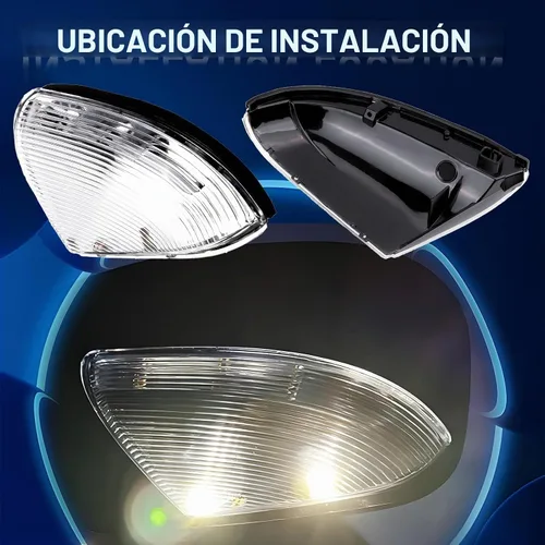 Vista 5 de Luz intermitente de espejo para charco, bombilla LED, luz indicadora lateral compatible con Dodge Ram 1500 2009-2018 Ram 2500 2010-2018 delantero