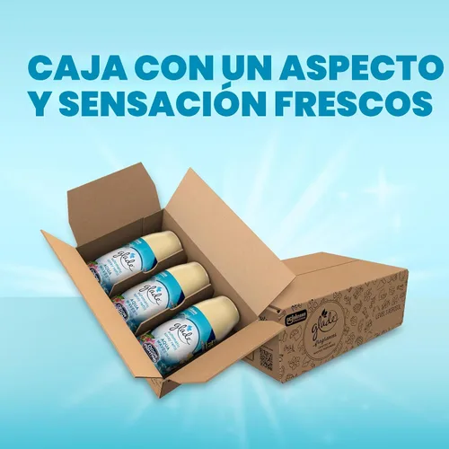 Vista 2 de Glade - Repuesto automático de aspersión, ambientador para el hogar y el baño, Aqua Waves, 6.2 oz, 3