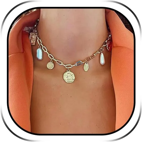 Vista 12 de Long tiantian Collar de margaritas para mujer, bonito collar de verano, gargantilla de flores, collar de margaritas de primavera para mujer, cosas