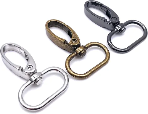 Vista 9 de Cierre giratorio de 1 pulgada Langosta Bronce Antiguo 40pcs Metal Ganchos giratorios duraderos para bolso, mochila, collares de perro, correa
