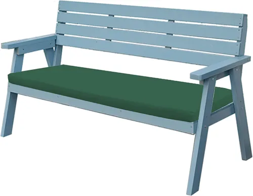 Vista 6 de Cojín impermeable para silla de banco para interior y exterior, cojín de asiento para jardín largo