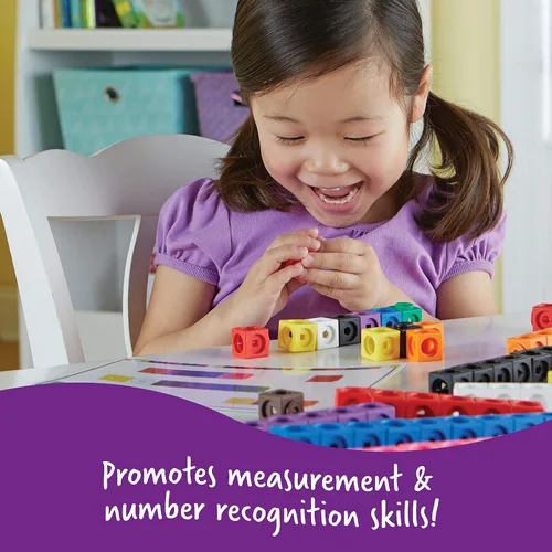 Vista 5 de Learning Resources MathLink Cubes Conjunto de Actividades de Matemáticas Tempranas - 115 Piezas, Edades 4+, Imprescindibles para el Aula