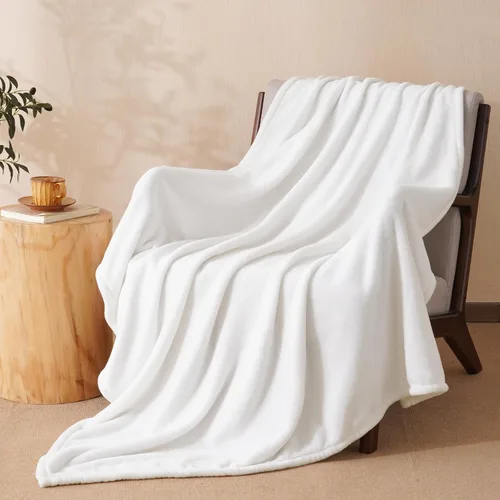 Vista 64 de PHF - Manta de forro polar, tamaño King, 120 x 4.23 – 10.58 oz, ligera, cálida, color beige
