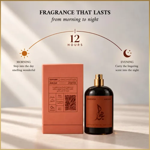 Vista 7 de Dukhni Amjad - Perfume unisex de larga duración, 3.4 fl oz, regalos
