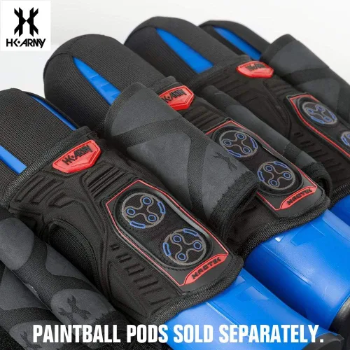Vista 6 de HK Army Magtek Paintball Arnés Pod Pack 4+3 - Negro/Rojo