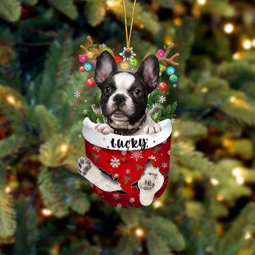Vista 75 de Adorno de Navidad personalizado para perro Airedale Terrier en bolsillo de nieve, adorno para árbol de Navidad, idea de regalo para amantes